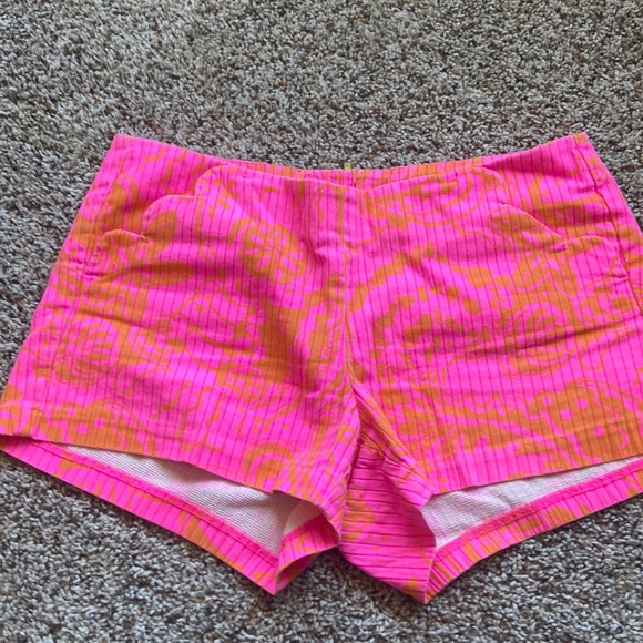 Lilly Pulitzer Liza shorts pink pop esta size small - Picture 2 of 7